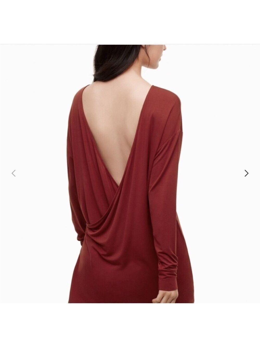 ARITZIA WILFRED SEXY BACK LONG SLEEVES TOP